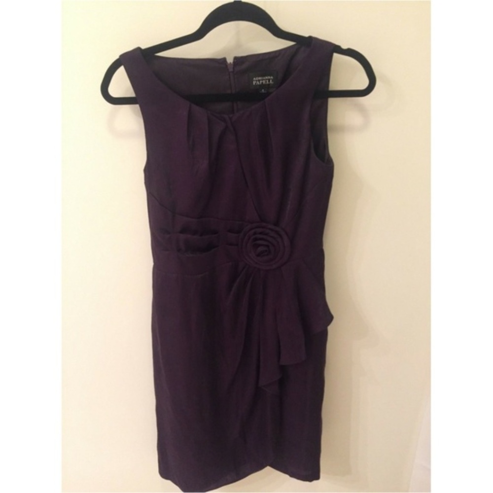 Adrianna Papell purple dress size 4